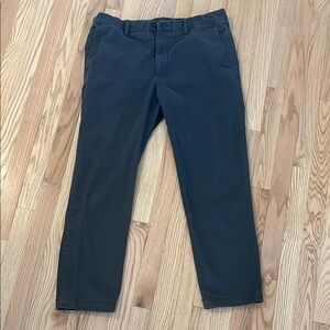 Charcoal gray Banana Republic chino pants